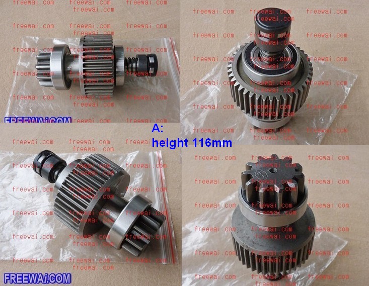 starter drive gear (clutch) for Isuzu 4HF1 4HG1 4HR1 engine [Isuzu 4HF1